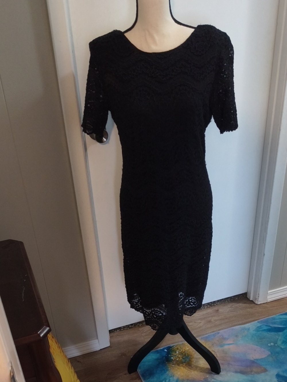 Classic Black Lace Dress